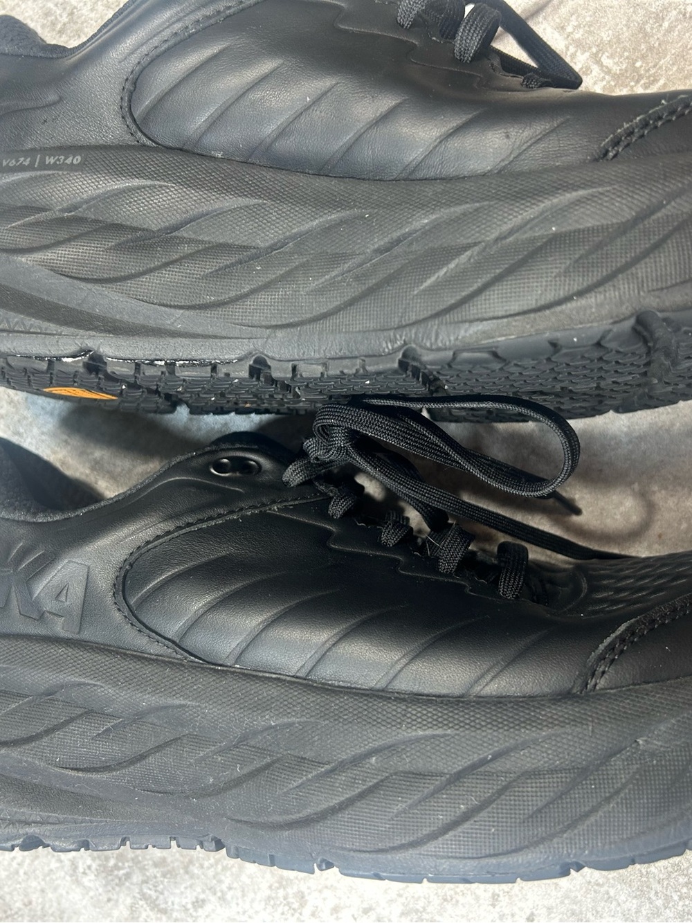 Hoka One One Bondi Women’s Size 11 All-Black Cushioned Walking Sneakers - Picture 9 of 13